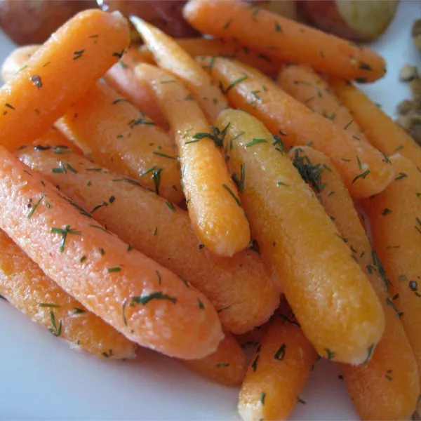 receta Petites carottes au beurre d'aneth