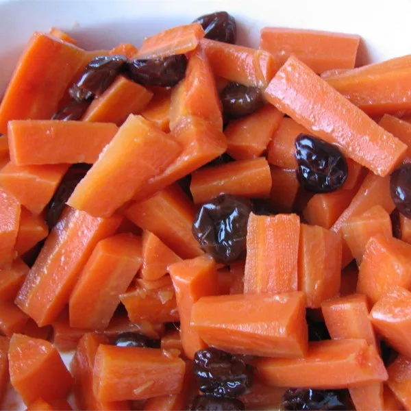 receta Zanahorias Con Cerezas Secas