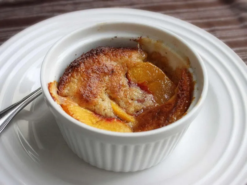 receta Zapatero De Albahaca, Durazno, Pimienta Y Parmesano