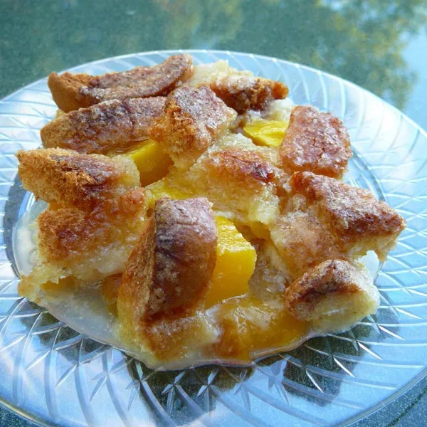 receta Peach Cobbler Too Easy