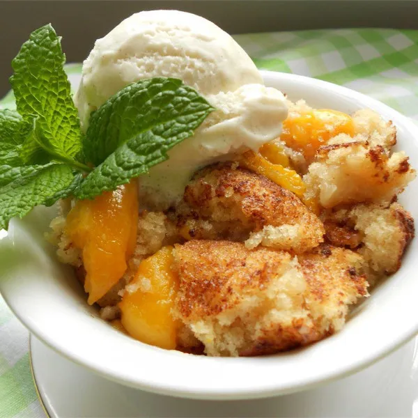 receta Peach Cobbler VI